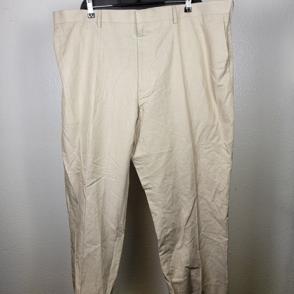 Cubavera Linen Blend Pants Mens 46x28 Beige Lightweight Casual - Picture 1 of 4